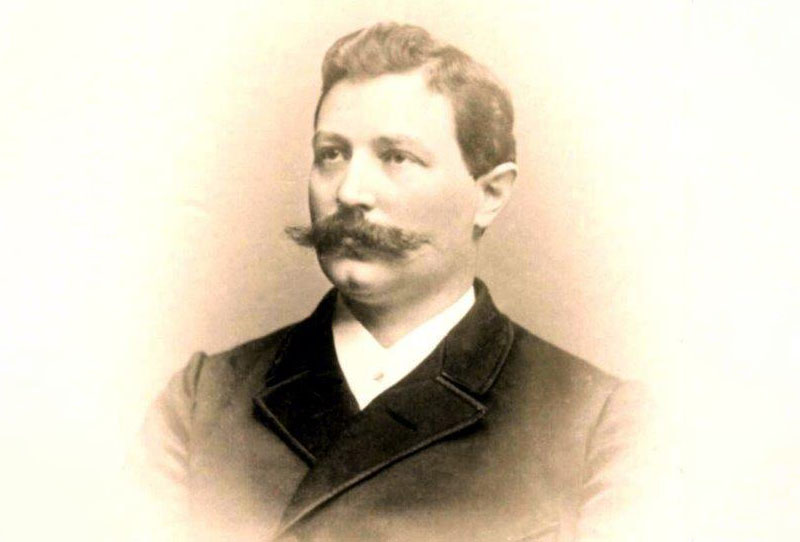 Portrait Oberbürgermeister Otto Liebetrau, der während seiner Amtszeit von 1890 bis 1919 in den Jahren 1905 - 1908 das Stadtbad Gotha erbauen ließ.