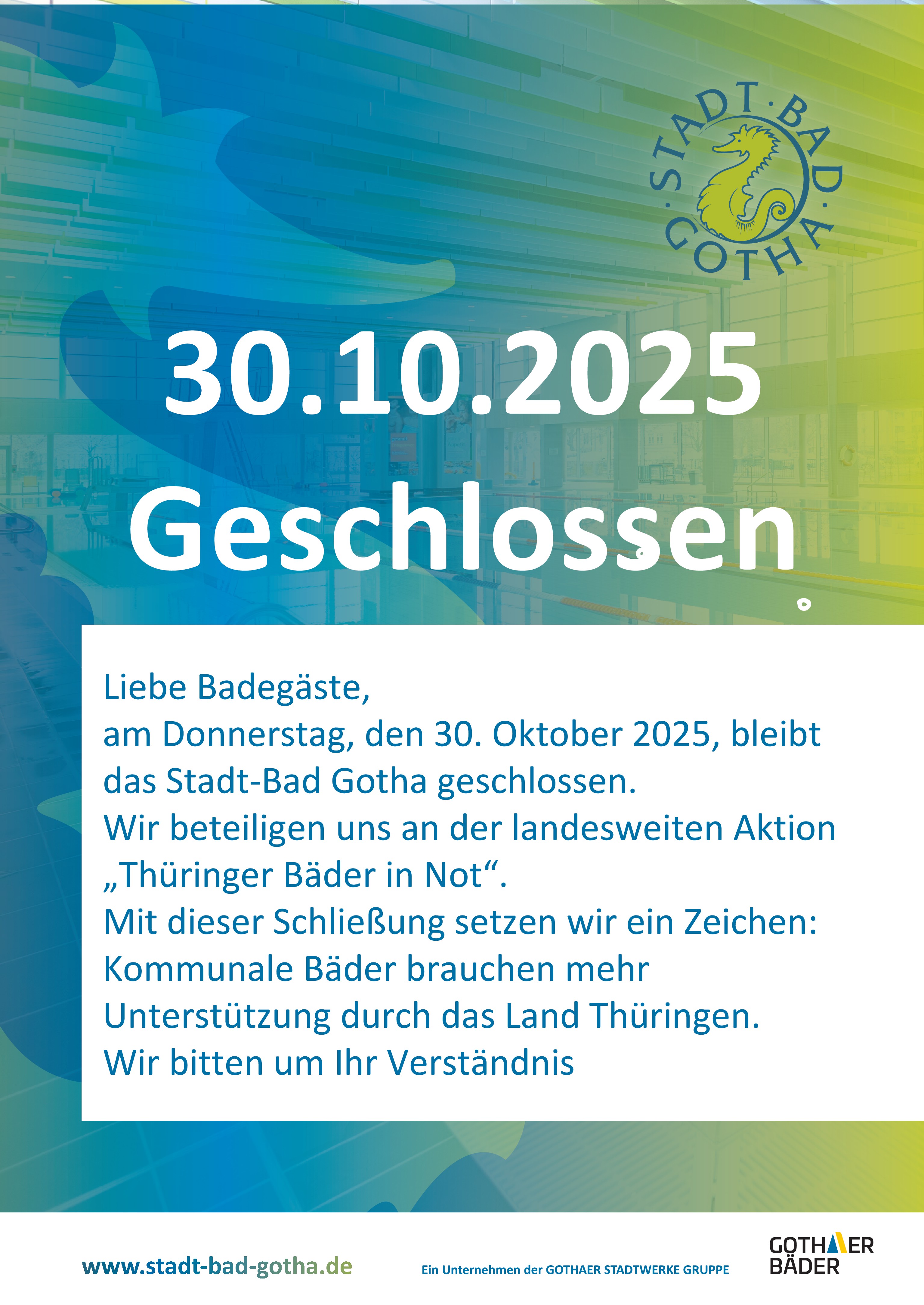 30.10.2025 Geschlossen