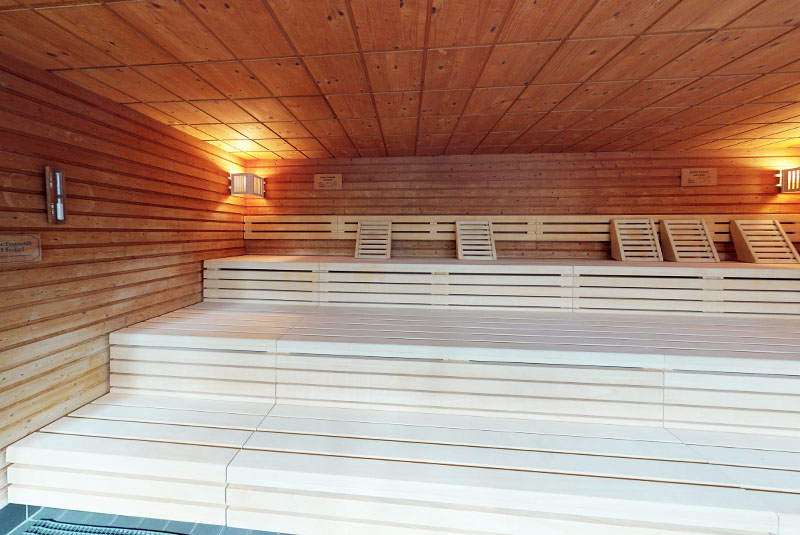 Sicht in unsere Biosauna im Stadt-Bad Gotha