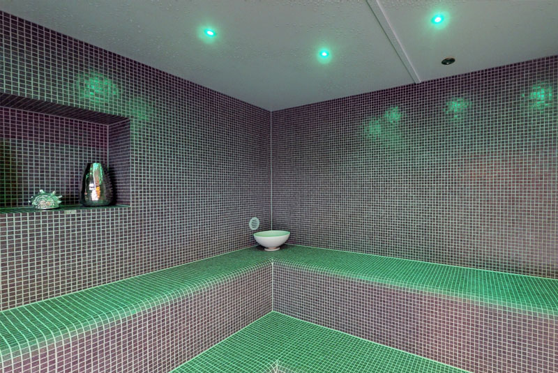 Sicht in Dampfbad im Stadt-Bad Gotha